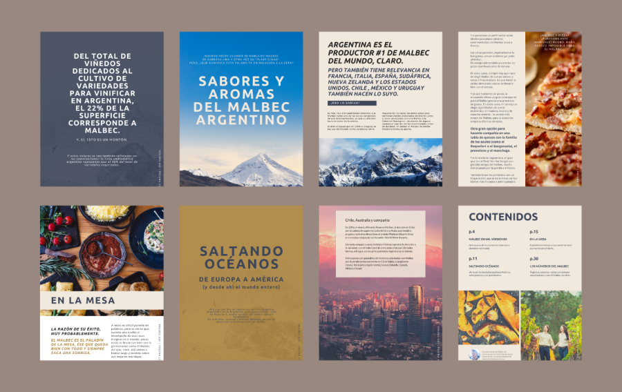 Banner interior magazine malbec